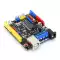 Cho Arduino Ban Phát Triển UNO R3 Lập Trình Xe Thông Minh Điều Khiển Chủ Với Động Cơ Lái Xe Tích Hợp Bảng Mở Rộng Arduino