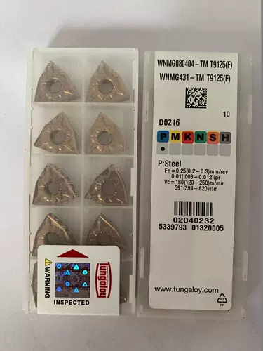 Toshiba CNC Blade WNMG080408-TM T9125F TOSHIBA TOSHIBA TOSHIBA