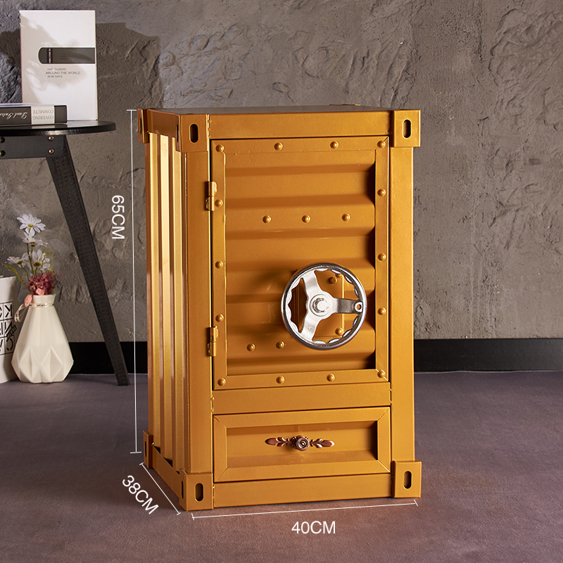 golden-rotating-handle-single-door-single-drawer