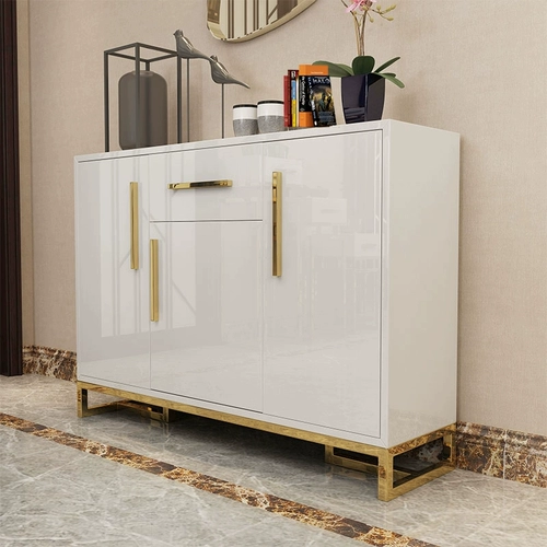 Современные золотые туфли из нержавеющей стали, дизайнерская стеклянная коробочка для хранения