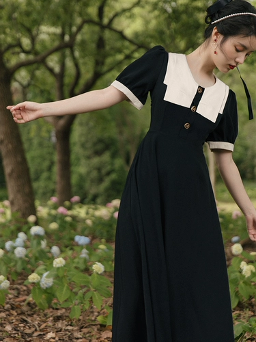 Ретро платье, юбка, французский ретро стиль, изысканный стиль