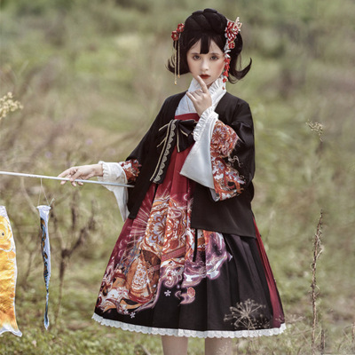 taobao agent Genuine jacket, slip dress, Lolita style