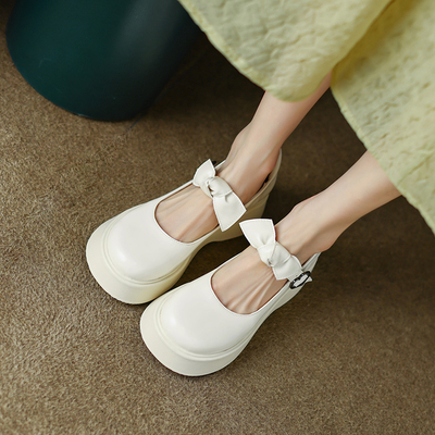 taobao agent White footwear high heels, loafers platform