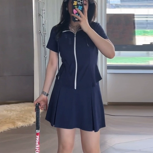 Спортивный костюм, мини-юбка, большой размер, для бега, подходит для подростков, короткий рукав