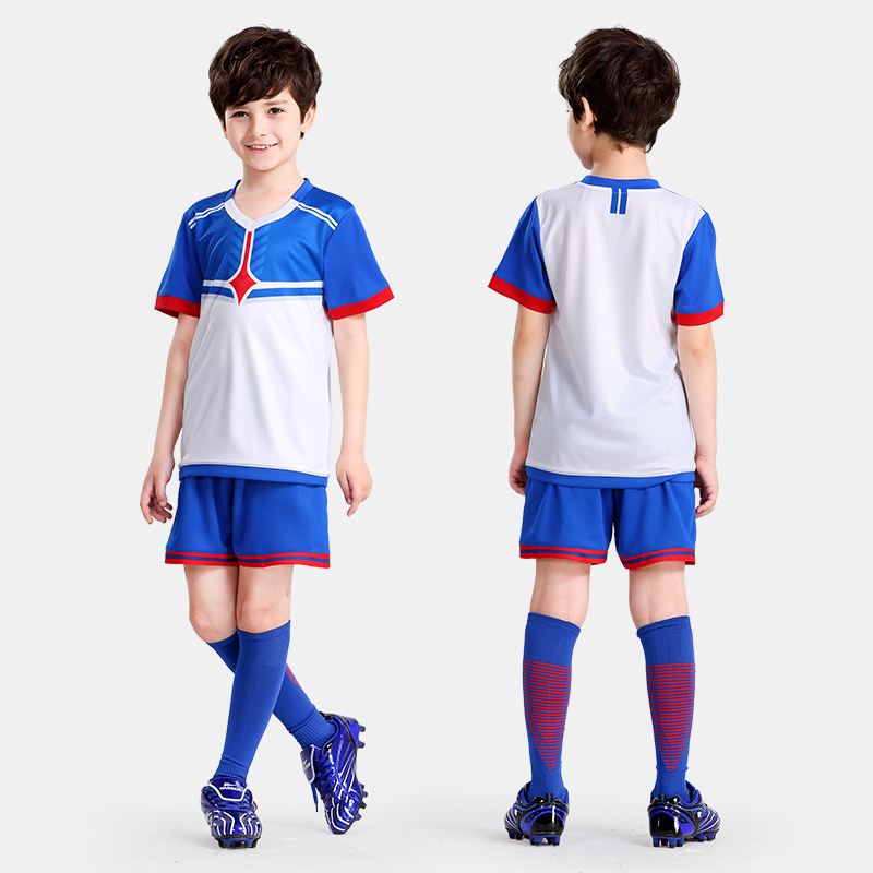 Children's football clothing suits sports elementary school football clothing training clothing boys and girls custom printed team jerseys