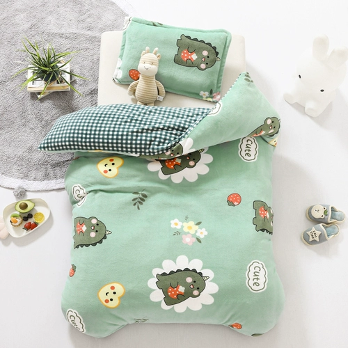 Удерживающий тепло съёмный мультяшный детский комплект для раннего возраста, постельные принадлежности