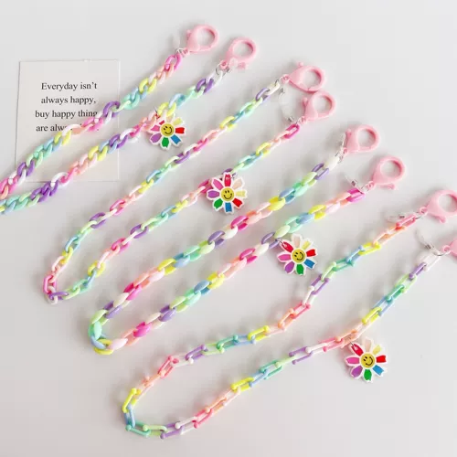 Брендовая акриловая медицинская маска в форме цветка, очки, градиент