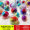 30 шаров + цветные перья + крюк / нитка