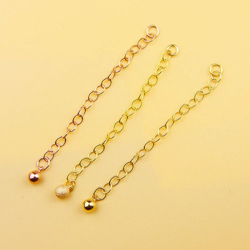 Ожерелье, браслет на ногу, удлиняющая пряжка для бюстгалтера, украшение-шарик, аксессуары, аксессуар, не выцветает, золото 14 карат