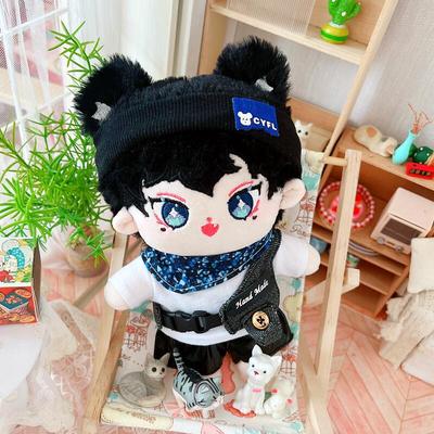 taobao agent Plush doll, black cute cotton toy, 20cm, internet celebrity