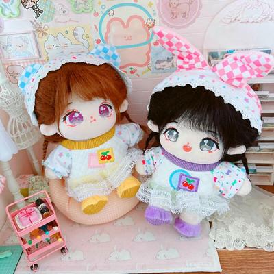 taobao agent Cotton doll 20cm centimeter baby clothes star doll normal body fat body naked baby rabbit bear jumping sugar set