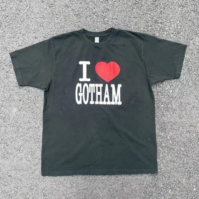 Item Thumbnail for 【Bound2】Number Nine I LOVE GOTHAM slogan tee重度水洗破坏T