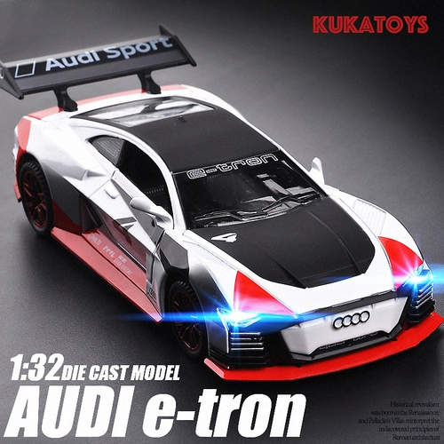 Audi, warrior, реалистичный гоночный автомобиль, игрушка, игрушечная машина со светомузыкой для мальчиков, подарок на день рождения
