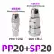 Đầu nối nhanh loại C PP10 20 30 nam và nữ SP SM SH với đầu nối khí nén lắp nhanh khí quản 6 * 4 8 * 5 đầu nối nhanh dây hơi khí nén đầu nối hơi khí nén Đầu nối khí nén