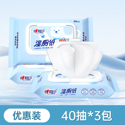 心相印湿厕纸家庭实惠装洁厕湿巾