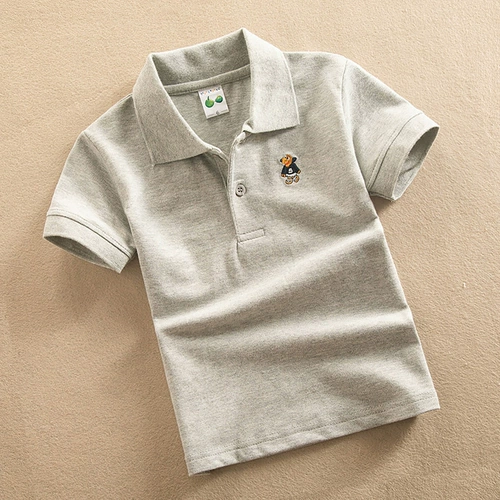 Хлопковая футболка polo для мальчиков, детская летняя одежда, 11 лет, подходит для подростков