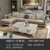 Prince Home Nội thất sofa vải phong cách châu Âu kết hợp phòng khách căn hộ lớn đơn giản ánh sáng châu Âu sang trọng bằng gỗ chạm khắc sofa S-2223 - Ghế sô pha