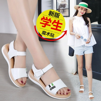 Сандалии, летняя универсальная модная обувь, коллекция 2023, в корейском стиле, из натуральной кожи