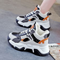 Обувь на высокой платформе 2022新疃琲ns畎兕加绒老唢棉鞋暖女鞋休闲运鞋