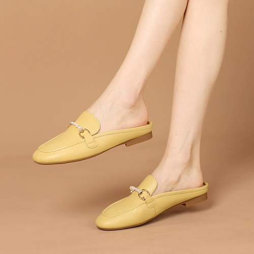 Тапочки из жемчуга, обувь, модные сандалии, слайдеры, туфли, из натуральной кожи