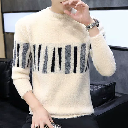 Демисезонный утепленный свитер, бархатная базовая приятная телу утепленная трикотажная рубашка