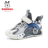 Спортивная обувь Babudou для мальчиков, весенне-осенняя кожаная обувь, новинка 2024 года, модная повседневная детская обувь на нескользящей мягкой подошве, тренд