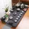 Bộ trà đá Wujin, khay trà đá tự nhiên nguyên khối tích hợp trong nhà, bếp từ hoàn toàn tự động, bộ trà kung fu phòng khách bàn trà điện thông minh giá rẻ Bàn trà điện