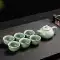 Bộ trà Kung Fu đơn giản, tách trà, ấm trà, bộ phụ kiện nhỏ, bộ trà gốm sứ Nhật Bản, bộ trà Kung Fu, bộ trà hoàn chỉnh bộ ấm trà rồng bộ ấm trà cối xoay Ấm trà - Bộ ấm trà