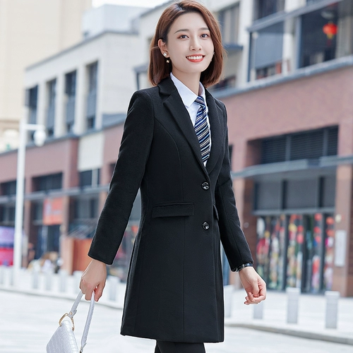 Демисезонное шерстяное пальто, куртка, длинный зимний черный элитный комбинезон