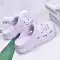 Giày Croc nữ phong cách mới đế bệt bên ngoài đế dày chống trượt thoải mái phòng phẫu thuật Baotou dép đi biển nửa kéo 