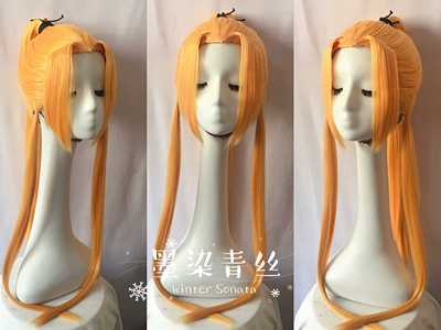taobao agent Wig customized Cosplay King Glory Mulan wigs of Flower Mulan starting with various fake hairs