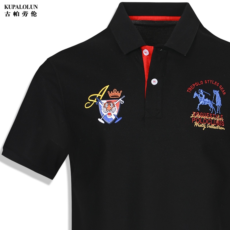 ブランド ポロウェア メンズ スポーツ・レジャーウェア メンズ 半袖 Tシャツ 刺繍 ゴルフウェア 夏用 POLO シャツ