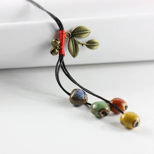 Плетеная цепочка до ключиц, этнический свитер, юбка, ожерелье, этнический стиль, женский стиль