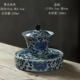 Old Wangge Retro Blue and White Sứ Ấm trà Ấm đun nước gia đình Nhật Bản Bộ ấm trà Kung Fu Bộ nồi gốm đơn - Trà sứ