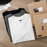 Хлопковый лонгслив, однотонное белое базовое приятное телу термобелье с круглым воротником, осенний