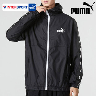 プーマ Puma ジャケット メンズ 2024 夏新作 スポーツウェア ブラック トップ 防風 フード付き ウーブン ジャケット メンズ