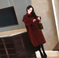 Кашемир, демисезонное шерстяное пальто, куртка, коллекция 2022, увеличенная толщина