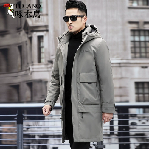 Длинный зимний пуховик, вкладыш, куртка, средней длины, длина макси, увеличенная толщина