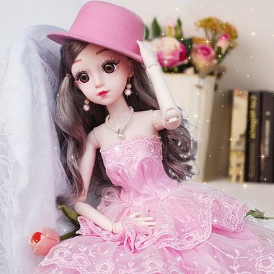 taobao agent Big doll for princess, gift box for dressing up, music toy