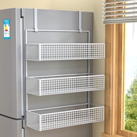 Холодильник стоящий стойка боковой стойка подвесные стойки кухонные принадлежности многослойные свежие шва для шва для шва многофункционального домашнего хранения стойки