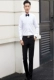(Отлично) Белая рубашка+брюки, посылающие галстук -бабочку