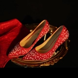 Shang Tong Sui Kenner Ladies, High -The Healed Shoes Женская прекрасная  Свадебная обувь невеста главная пряжа