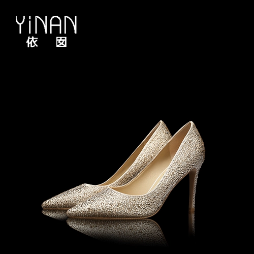 Shang Tong Sui Kenner Ladies, High -The Healed Shoes Женская прекрасная  Свадебная обувь невеста главная пряжа