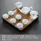 Bộ trà Kung Fu bằng gốm sứ phong cách Nhật Bản tại nhà bộ nhỏ ký túc xá di động pha trà với khay trà bàn trà bàn cà phê gói tất cả trong một Phụ kiện bàn trà