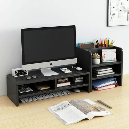 Компьютер добавил поднятый настольный настольный дисплей -кронштейн.