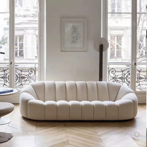 Ягненок ленивый диван nordic simple ins living light light stight stogry three designer net red sofa Небольшой блок