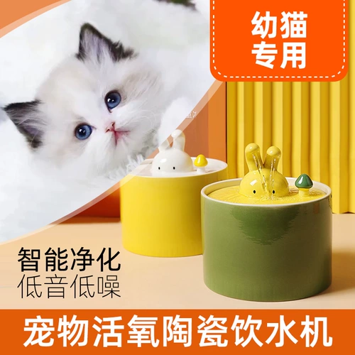 Котенок кошачья водоснабжение мобильное керамическое дозатор воды Автоматическое питомец