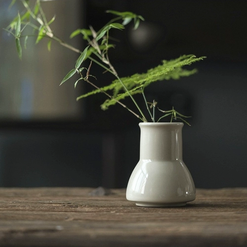 Чайное устройство китайская ретро трава -дерево серая глазурь керамика широкая рот ваза шесть джентльменов для хранения