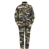 Хлопковый эластичный камуфляжный износостойкий комплект для работы, защита от ожогов