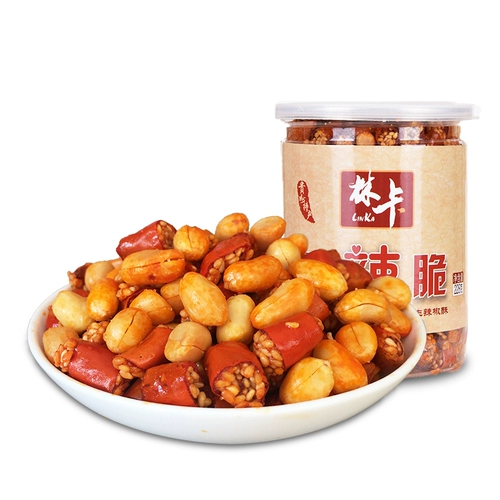 Гийчжоу специальные закуски с закусками пряные хрустящие, вино, жареный арахис чили, арахисовый лес, кунжутные семена пряные и хрустящие 228G